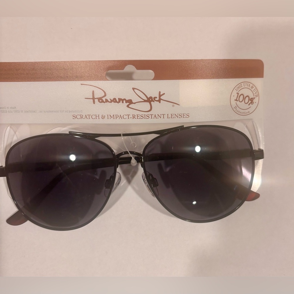 Panama Jack Black and Brown Sunglasses